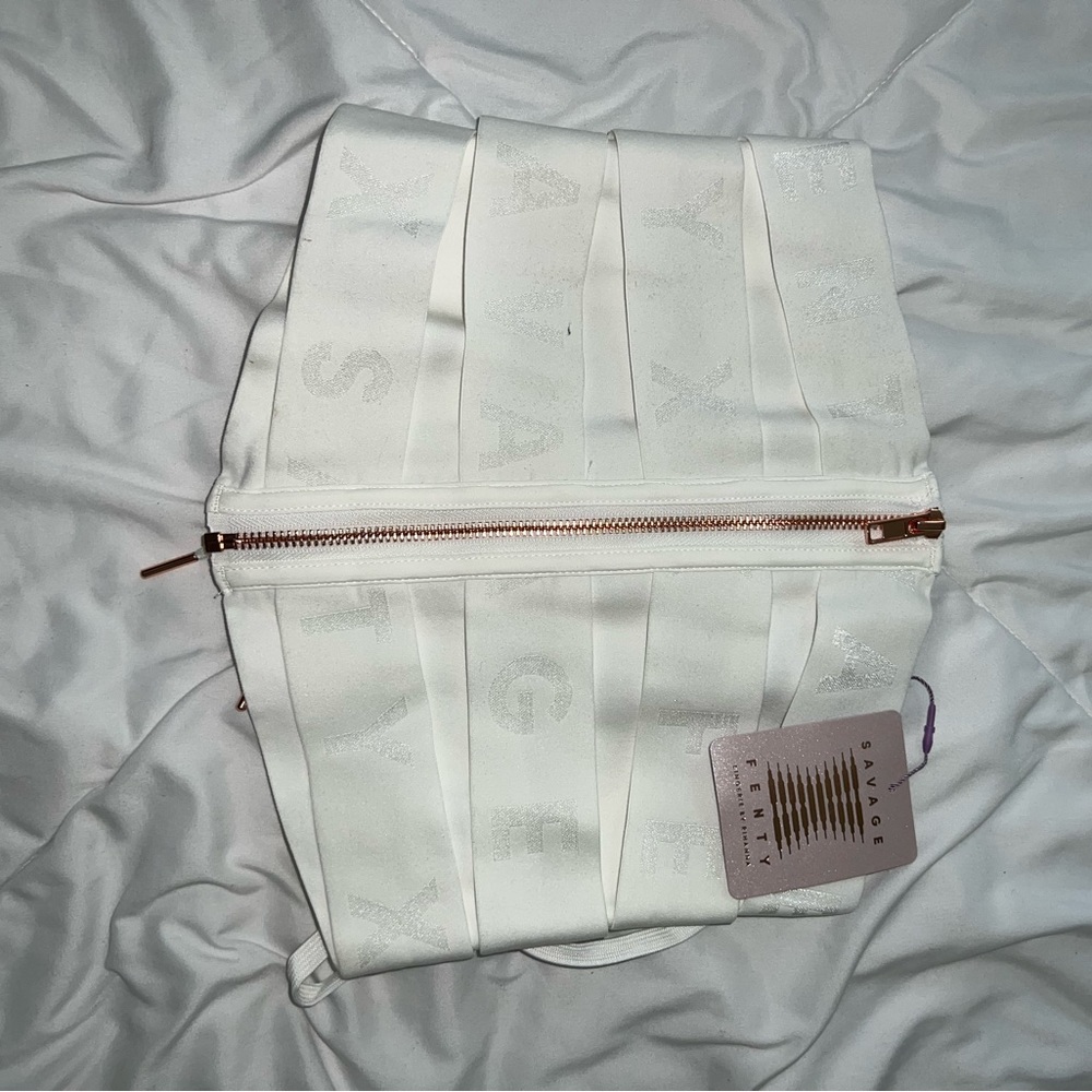 Savage X FENTY white corset.
